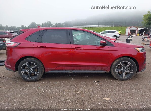 2FMPK4AP9KBB92057 2019 FORD EDGE Красный Вид задней части салона