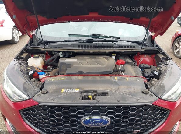 2FMPK4AP9KBB92057 2019 FORD EDGE Красный Вид сзади