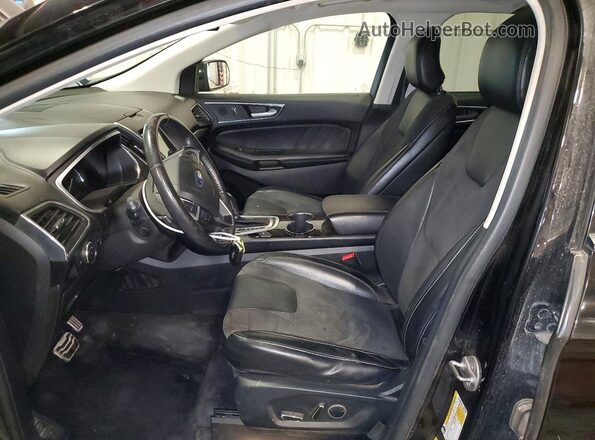 2FMPK4APXHBB99611 2017 FORD EDGE Black Vista interior delantera