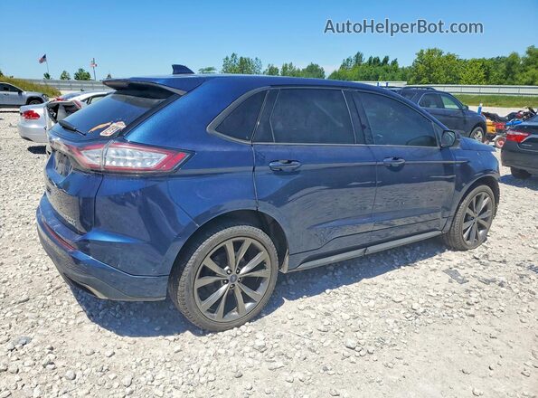 2FMPK4APXHBC56762 2017 FORD EDGE Blue Հետևի աջ