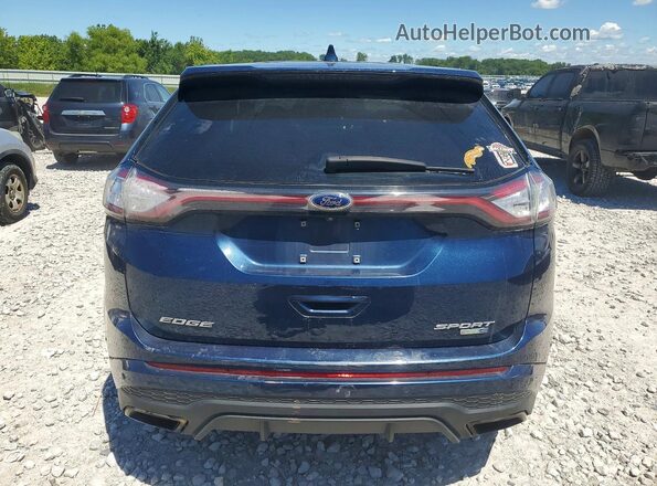 2FMPK4APXHBC56762 2017 FORD EDGE Blue Հետևի տեսք