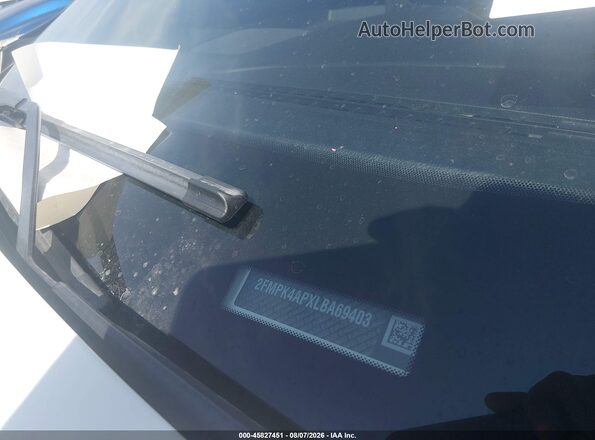 2FMPK4APXLBA69403 2020 FORD EDGE White Widok komory silnika
