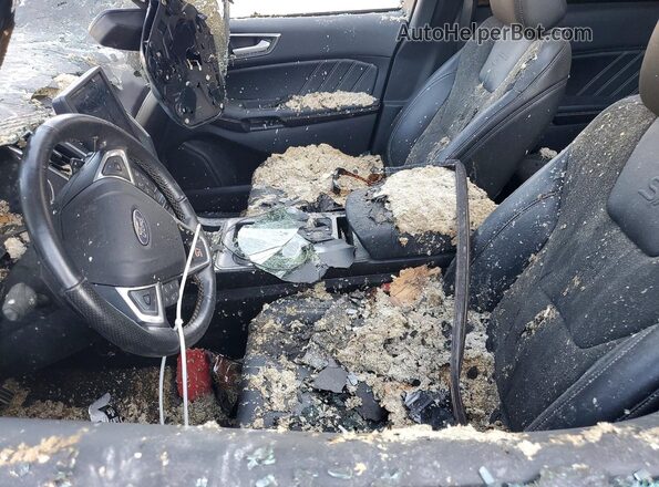 2FMPK4APXMBA33129 2021 FORD EDGE Черный Вид салона спереди