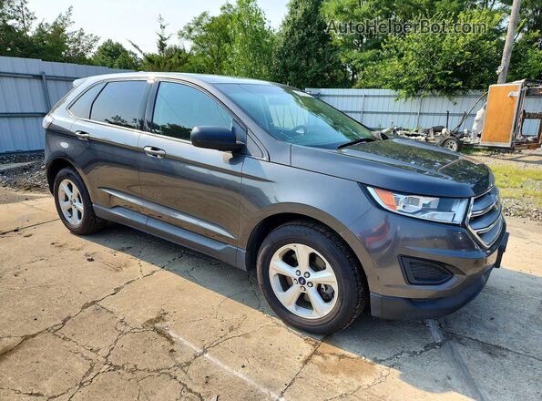 2FMPK4G90JBB96070 2018 FORD EDGE Gray Передня права чверть