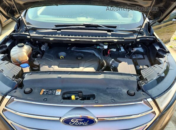 2FMPK4G90JBB96070 2018 FORD EDGE Gray Вид підкапотного простору