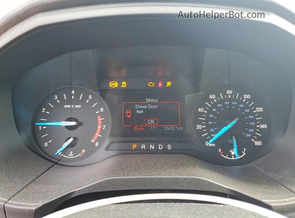 2FMPK4G90KBC44247 2019 FORD EDGE White Vista del cuadro de instrumentos
