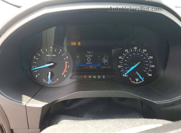 2FMPK4G90LBB08380 2020 FORD EDGE Черный Вид щитка приборов