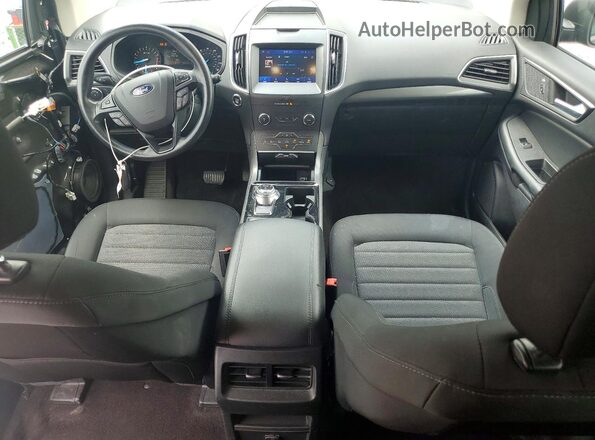 2FMPK4G90LBB08380 2020 FORD EDGE Черный Вид панели приборов