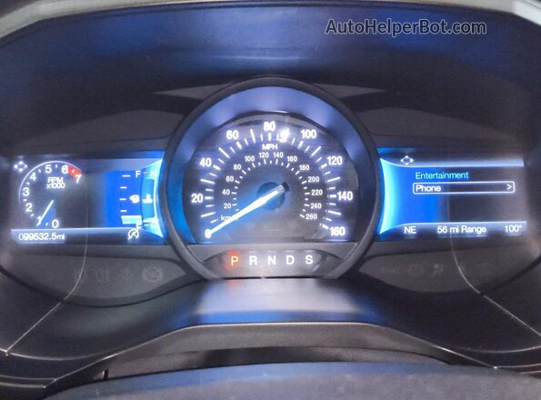 2FMPK4G90PBA42273 2023 FORD EDGE Silver Vista del cuadro de instrumentos