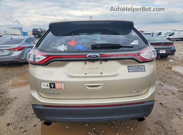 2FMPK4G91HBB87775 2017 FORD EDGE Tan Հետևի տեսք
