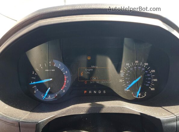 2FMPK4G91HBB97089 2017 FORD EDGE Silver Widok zestawu wskaźników
