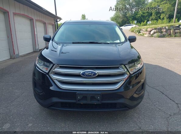 2FMPK4G91HBC49899 2017 FORD EDGE Black Instrument cluster view