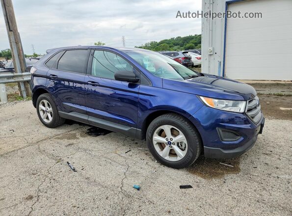 2FMPK4G93GBC34996 2016 FORD EDGE Синий Передняя правая четверть