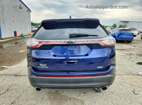 2FMPK4G93GBC34996 2016 FORD EDGE Синий Вид сзади