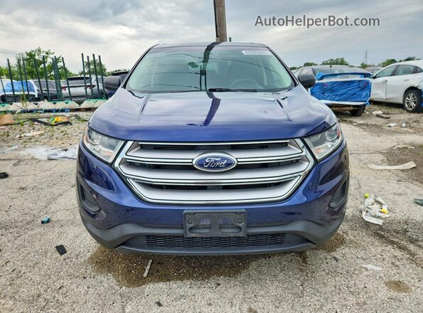 2FMPK4G93GBC34996 2016 FORD EDGE Синий Вид спереди