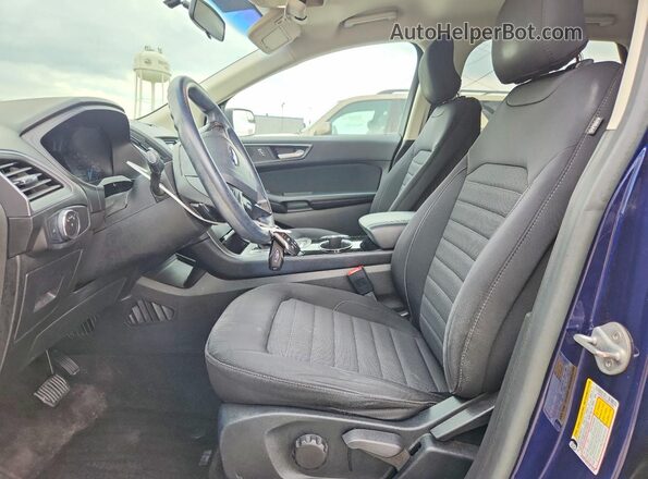 2FMPK4G93GBC34996 2016 FORD EDGE Синий Вид салона спереди