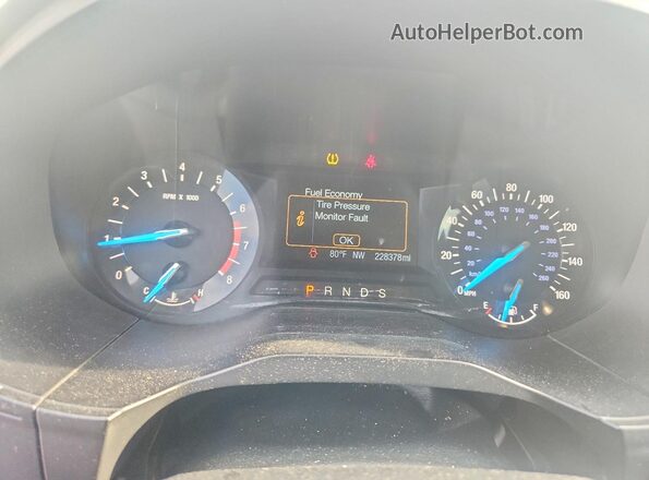 2FMPK4G94HBB71005 2017 FORD EDGE White Instrument cluster view