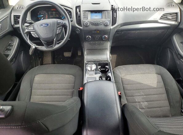 2FMPK4G94KBB57225 2019 FORD EDGE Черный Вид панели приборов