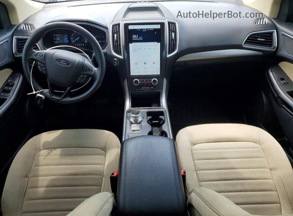 2FMPK4G94NBA13551 2022 FORD EDGE White Dashboard view