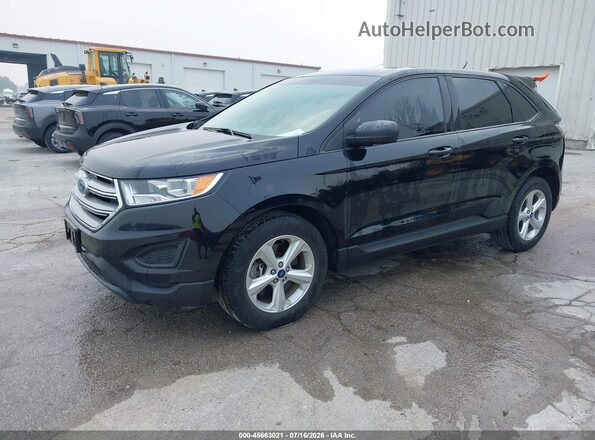 2FMPK4G96JBB21289 2018 FORD EDGE Black Vista tres cuartos delantera izquierda