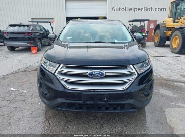 2FMPK4G96JBB21289 2018 FORD EDGE Black Vista interior trasera
