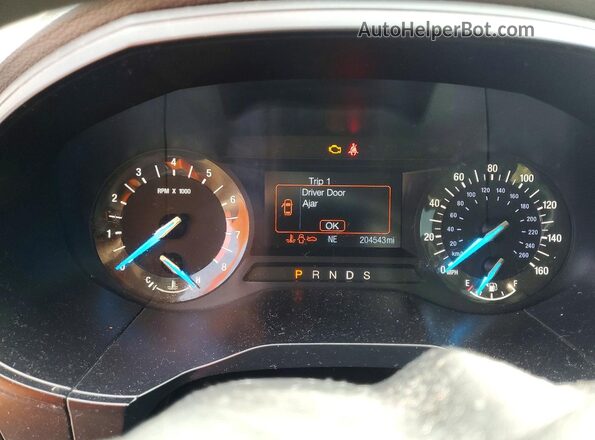 2FMPK4G97GBC34869 2016 FORD EDGE Silver Instrument cluster view
