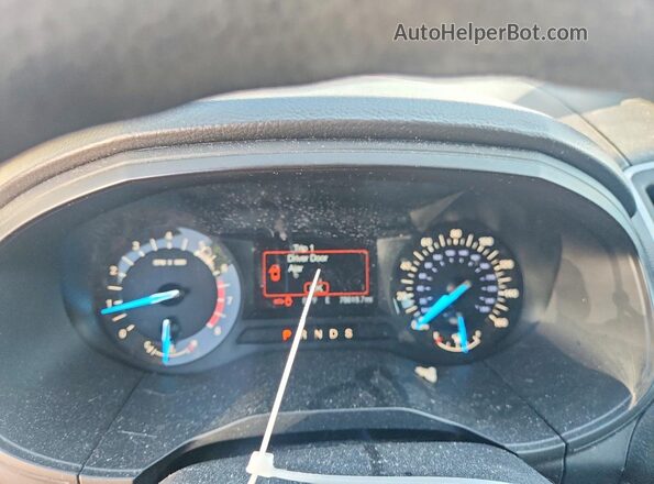 2FMPK4G97HBC57229 2017 FORD EDGE Серебряный Вид щитка приборов