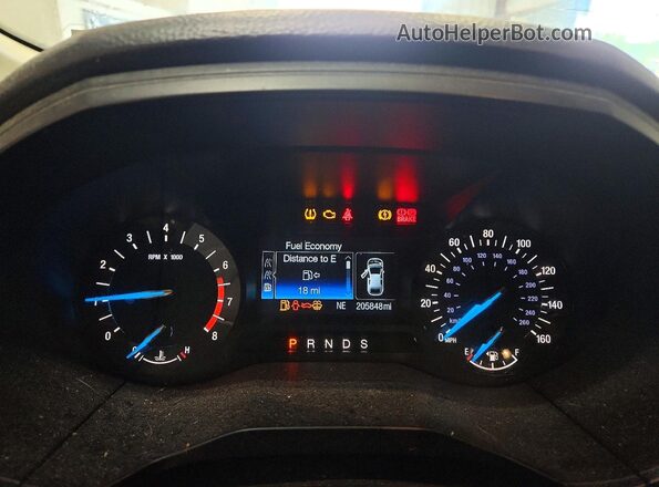 2FMPK4G97JBB49800 2018 FORD EDGE Black Widok zestawu wskaźników