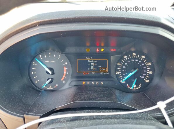 2FMPK4G97KBB18015 2019 FORD EDGE Gray Вид щитка приладів