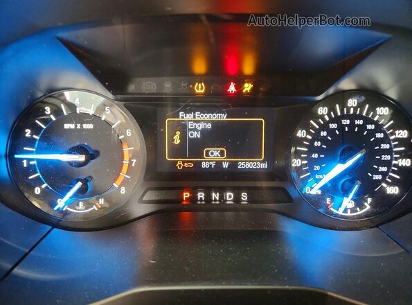 2FMPK4G98HBB34703 2017 FORD EDGE Белый Вид щитка приборов