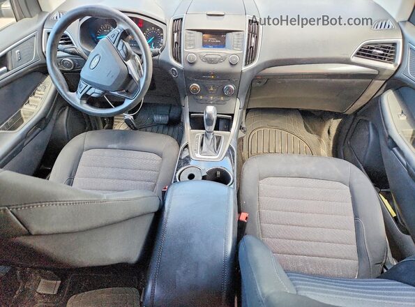 2FMPK4G98HBC58180 2017 FORD EDGE Charcoal Vista del salpicadero