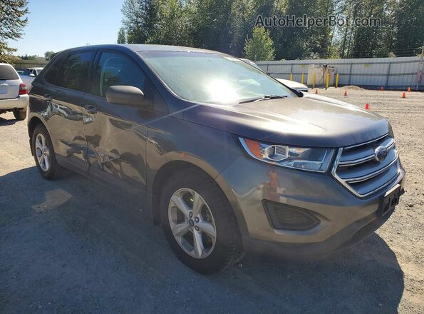 2FMPK4G98JBC32359 2018 FORD EDGE Gray Передня права чверть