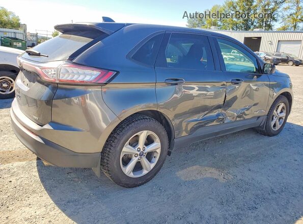 2FMPK4G98JBC32359 2018 FORD EDGE Gray Задня права чверть