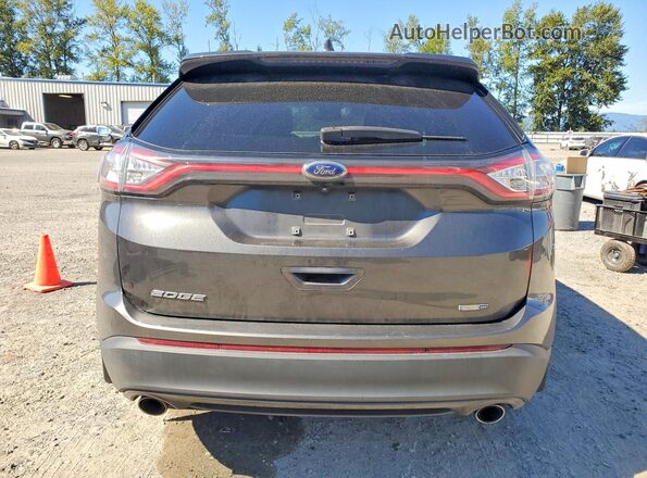 2FMPK4G98JBC32359 2018 FORD EDGE Gray Вид ззаду