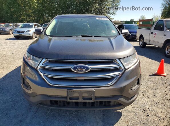 2FMPK4G98JBC32359 2018 FORD EDGE Gray Вид спереду