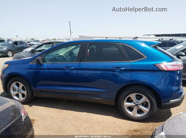 2FMPK4G99LBB47971 2020 FORD EDGE Blue Вид задньої частини салону