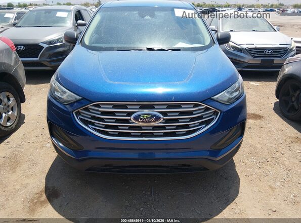 2FMPK4G99LBB47971 2020 FORD EDGE Blue Вид панелі приладів