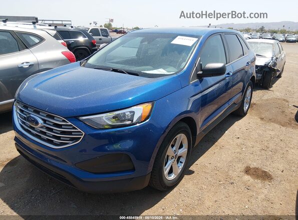 2FMPK4G99LBB47971 2020 FORD EDGE Blue Вид спереду