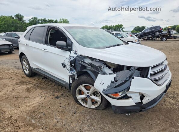 2FMPK4G9XJBC34422 2018 FORD EDGE White Delantero derecho
