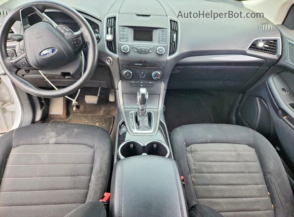 2FMPK4G9XJBC34422 2018 FORD EDGE White Vista del salpicadero