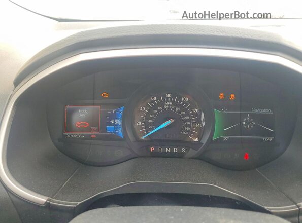 2FMPK4J80GBC54526 2016 FORD EDGE Silver ხელსაწყოთა პანელის ხედი