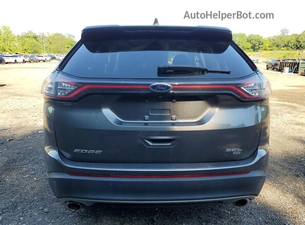 2FMPK4J80HBB54153 2017 FORD EDGE Charcoal Հետևի տեսք