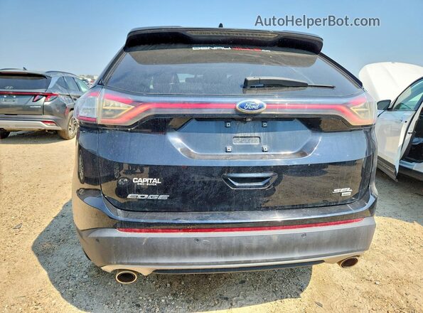 2FMPK4J80HBB84608 2017 FORD EDGE Black Հետևի տեսք