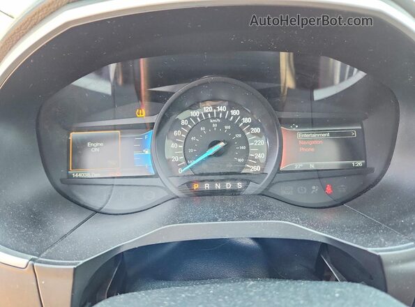 2FMPK4J80HBB84608 2017 FORD EDGE Black Սարքավորումների վահանակի տեսք