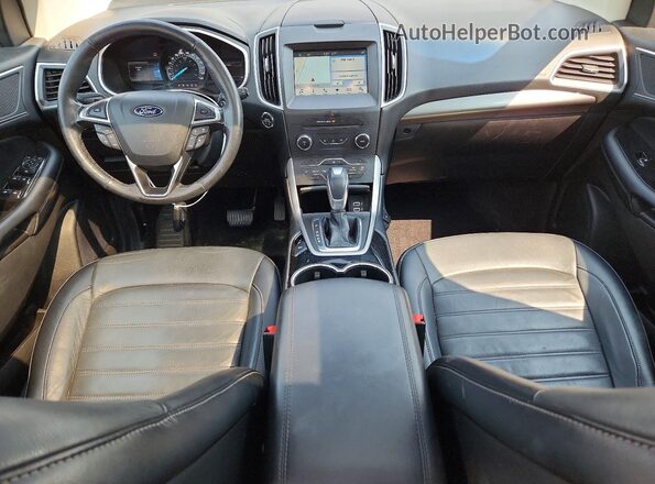 2FMPK4J80HBB84608 2017 FORD EDGE Black Առջևի վահանակի տեսք