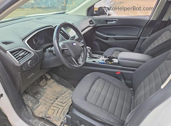 2FMPK4J81GBC18523 2016 FORD EDGE White Widok wnętrza z przodu