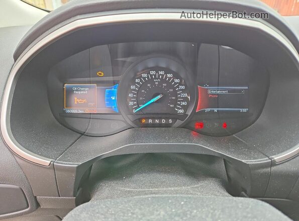 2FMPK4J81GBC18523 2016 FORD EDGE White Widok zestawu wskaźników