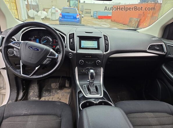 2FMPK4J81GBC18523 2016 FORD EDGE White Widok deski rozdzielczej