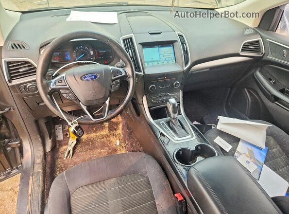 2FMPK4J81HBB53559 2017 FORD EDGE Charcoal Առջևի վահանակի տեսք