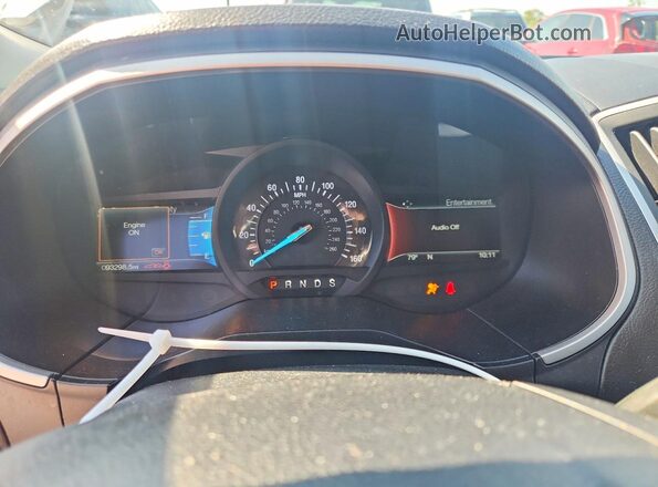 2FMPK4J81HBC18376 2017 FORD EDGE White Widok zestawu wskaźników